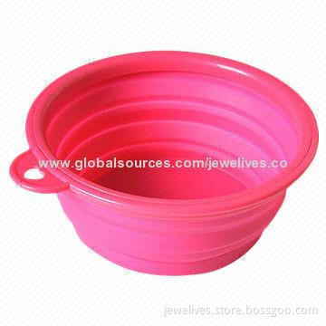 Silicone Pet Feeder Bowl, Portable, Can be Collapsible when Traveling, Save your Space